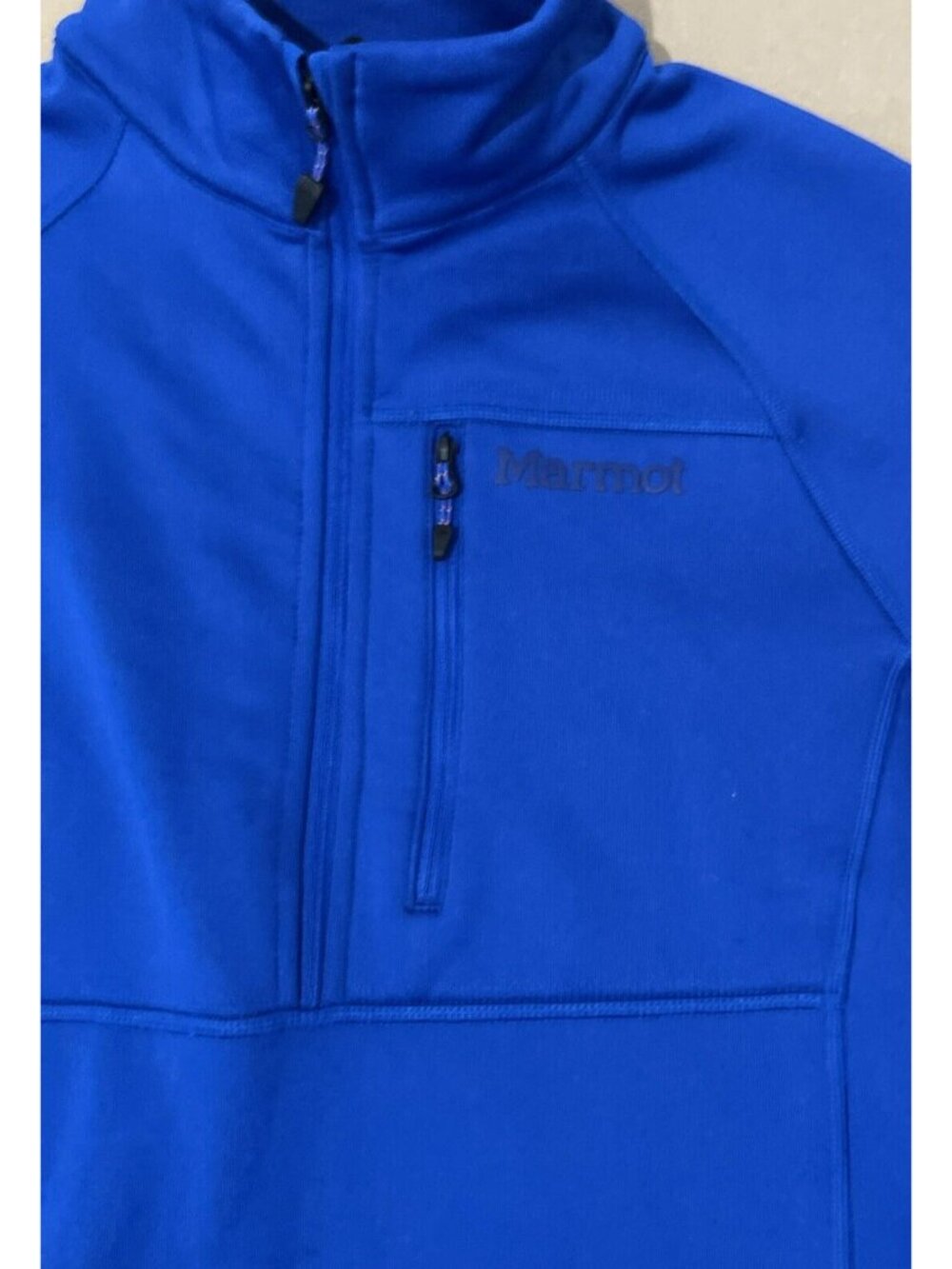 Marmont Polartec Bright Blue Half Zip Fleece High Neck Sweater Womens Size S\P - Picture 5 of 8